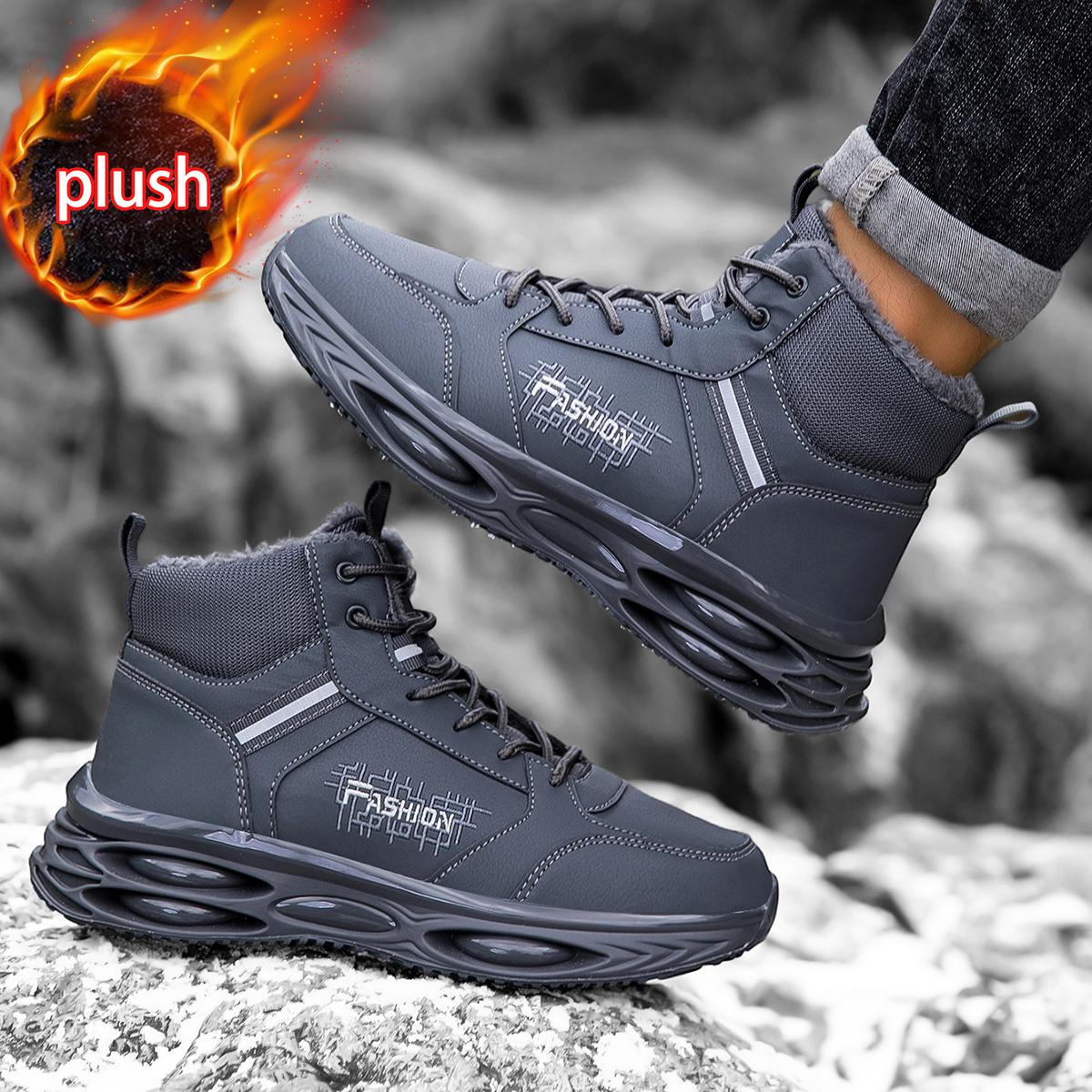 Winter velvet warm snow boots high top men shoes air cushion thick soled outdoor hiking Martin boots 39 серый
Winter velvet warm snow boots high top men shoes air cushion thick soled outdoor hiking Martin boots 39 серый