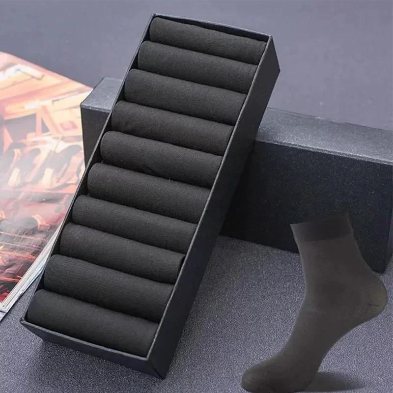 10pairs Men Bamboo Fiber Sock Summer Ultra-thin Ice Silk Socks Solid Mid-tube Business Socks Breathable Cool Soft Ankle Socks чёрный
10pairs Men Bamboo Fiber Sock Summer Ultra-thin Ice Silk Socks Solid Mid-tube Business Socks Breathable Cool Soft Ankle Socks чёрный
