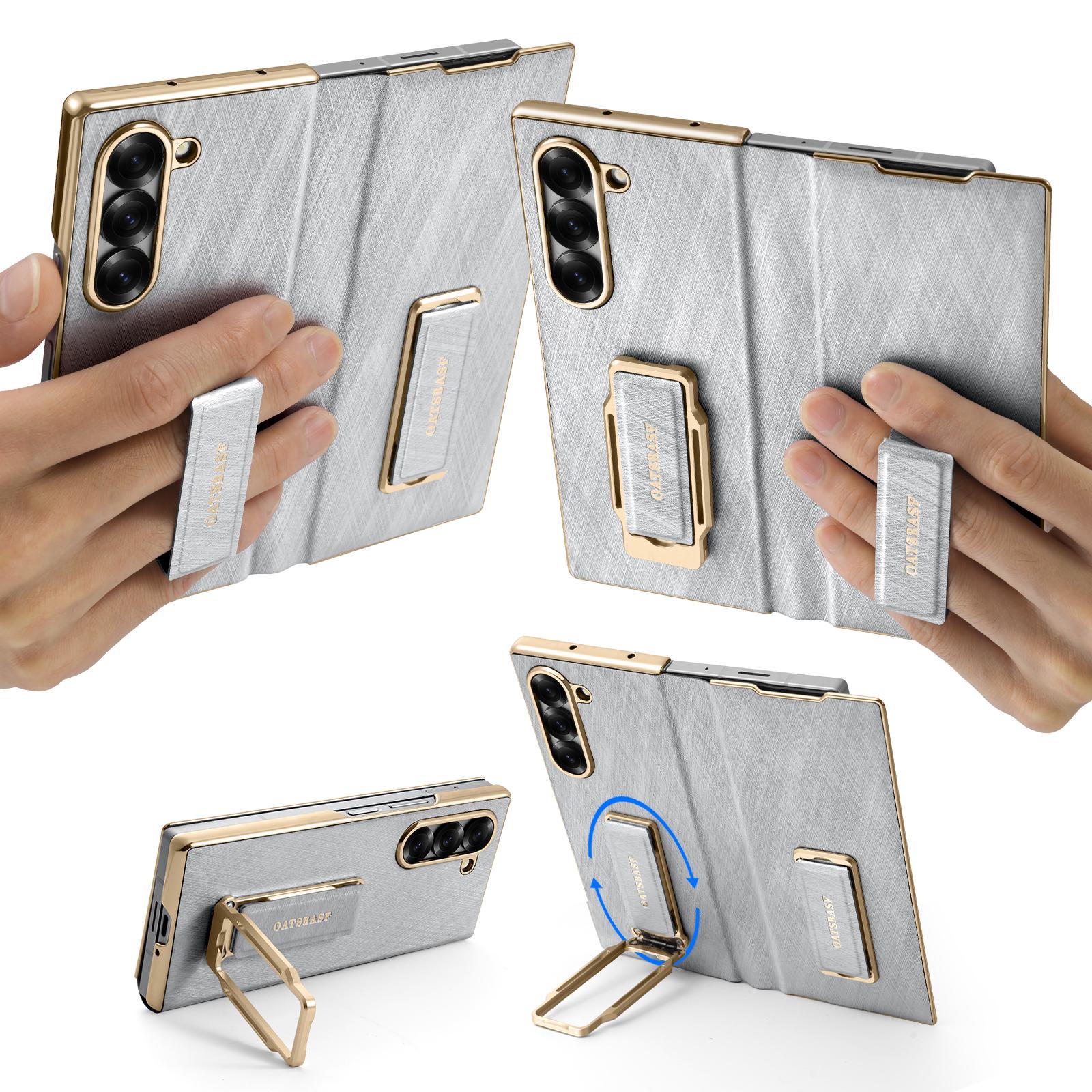 Eary for Samsung Galaxy Z Fold 6 Phone Case With Dual Wristband Leather 360° Rotation Magnetic Stand Full Body Shockproof Cover For Samsung Galaxy Z Fold6&Leather срібний
Eary for Samsung Galaxy Z Fold 6 Phone Case With Dual Wristband Leather 360° Rotation Magnetic Stand Full Body Shockproof Cover For Samsung Galaxy Z Fold6&Leather срібний
