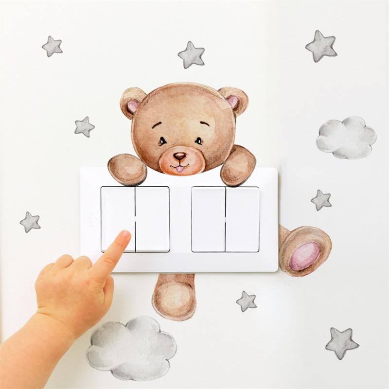 Cute Giraffe Bear Elephant Star Switch Sticker Kid Baby Bedroom Decoration Self-adhesive Home Decor Wallpaper Child Wall Decals
Cute Giraffe Bear Elephant Star Switch Sticker Kid Baby Bedroom Decoration Self-adhesive Home Decor Wallpaper Child Wall Decals