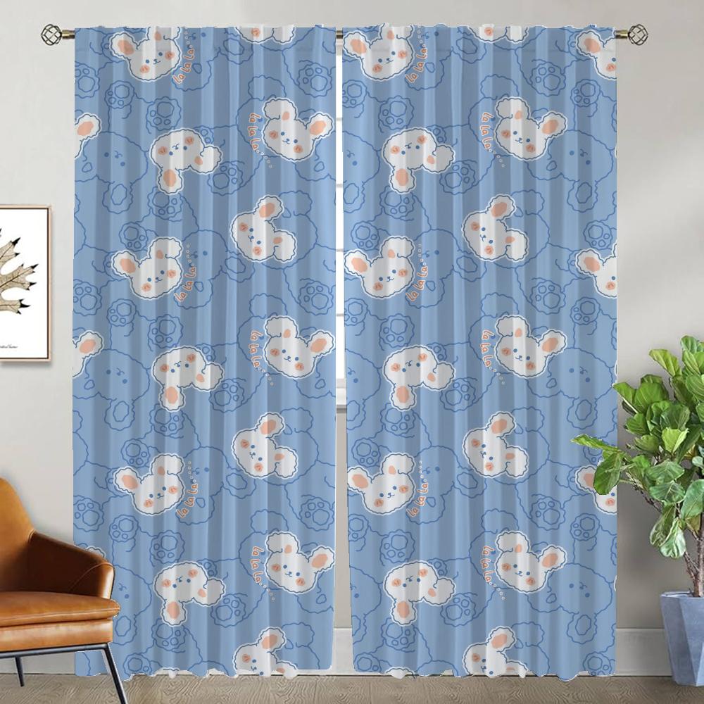 Set Of 2 Modern Rabbit Partition Anti Mosquito Curtains Living Room Camera Curtain Tulle Bedroom Child With Light Blocking Polyester Perfect For Great W100*H130(CM)-Rod Pocket&2PCS
Set Of 2 Modern Rabbit Partition Anti Mosquito Curtains Living Room Camera Curtain Tulle Bedroom Child With Light Blocking Polyester Perfect For Great W100*H130(CM)-Rod Pocket&2PCS