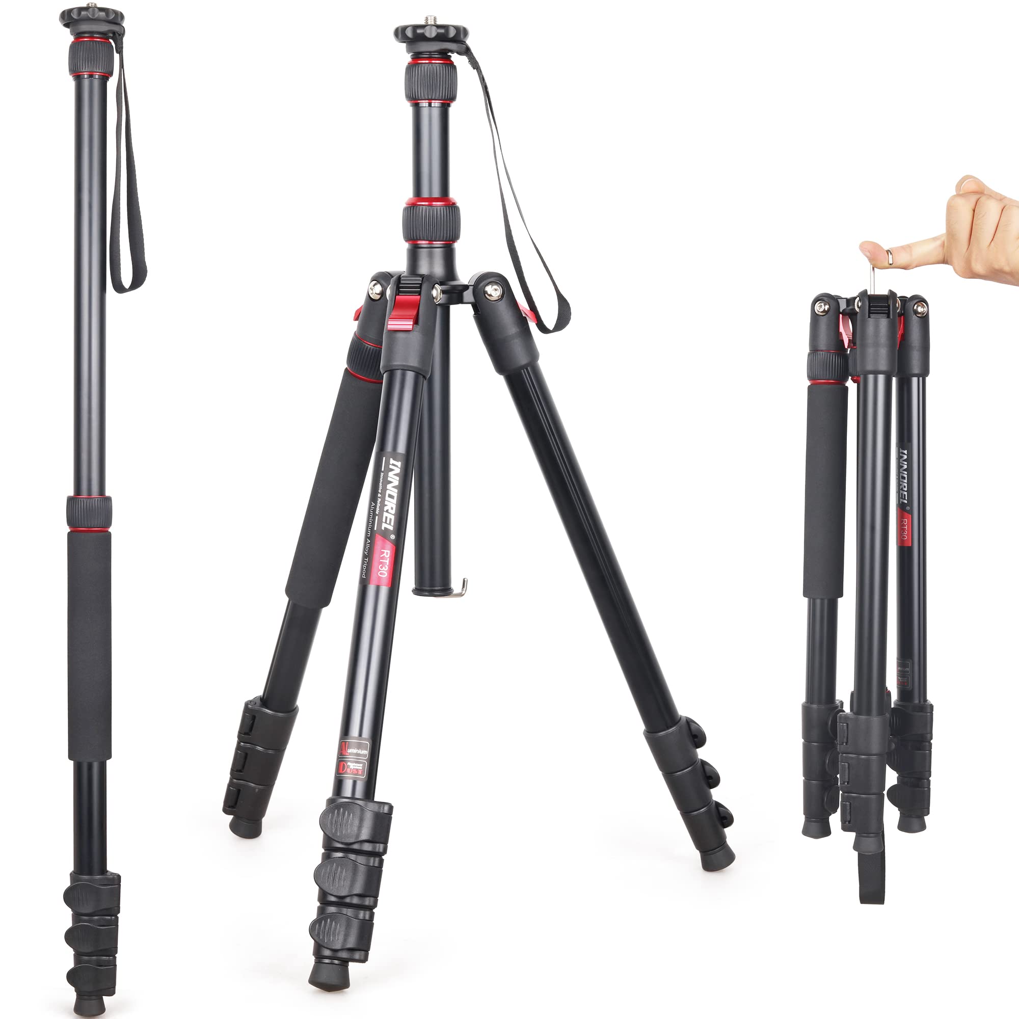 INNOREL SLR travel adjustable 15kg load 197cm maximum working compact for cameras and mirrorless RT30 tripod, tripod, monopod, aluminum, capacity,
INNOREL SLR travel adjustable 15kg load 197cm maximum working compact for cameras and mirrorless RT30 tripod, tripod, monopod, aluminum, capacity,