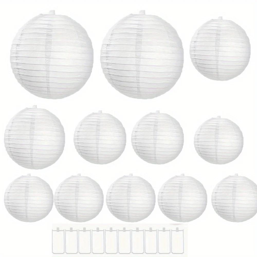 White Paper Lantern Set round Folding Outdoor Wedding Decorative Hanging Lantern for Party Festive Lighting Other
White Paper Lantern Set round Folding Outdoor Wedding Decorative Hanging Lantern for Party Festive Lighting Other