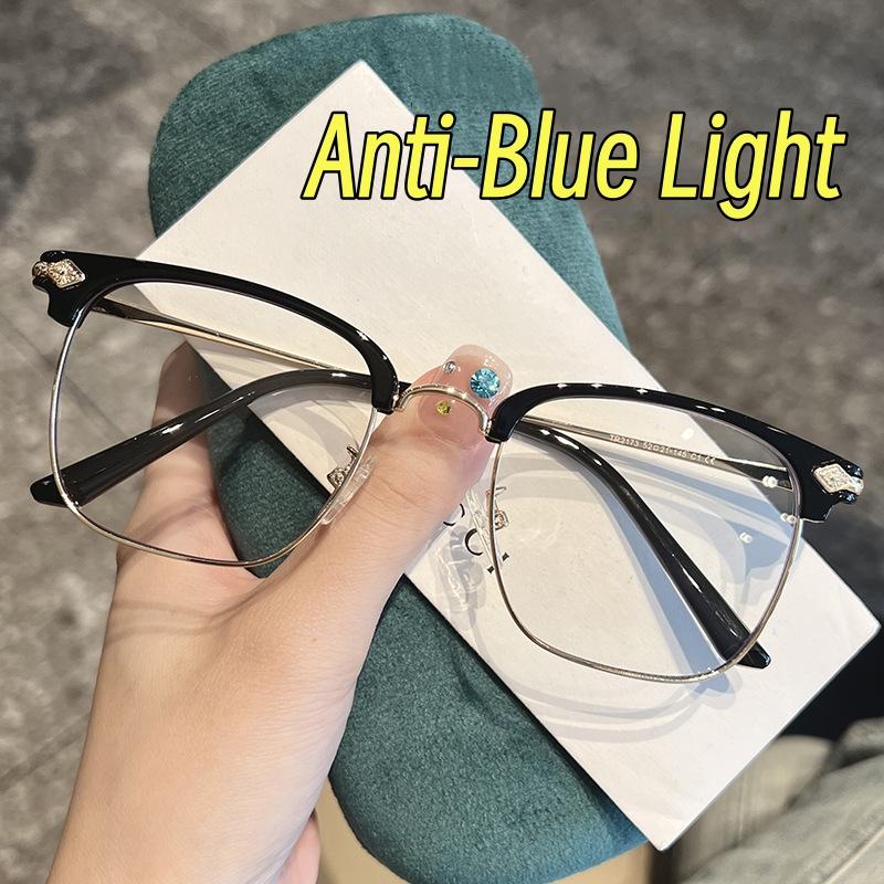 Luxury Metal Half Frame Anti-blue Light Myopia Glasses Men Business Classic Protective Short Sight Eyeglasses Diopter 0 To -4.0
Luxury Metal Half Frame Anti-blue Light Myopia Glasses Men Business Classic Protective Short Sight Eyeglasses Diopter 0 To -4.0