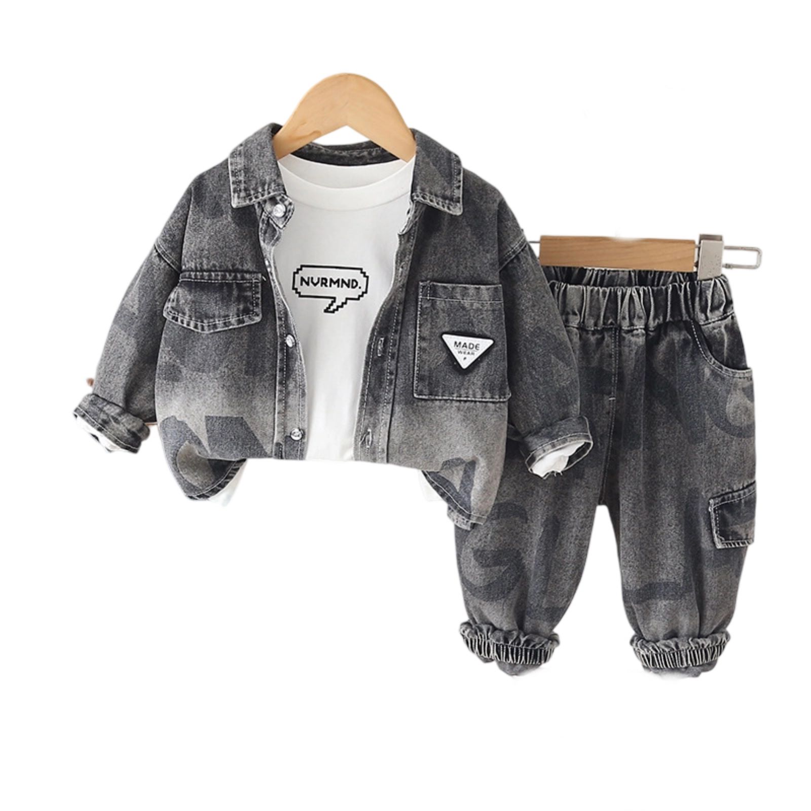 Kids Casual Long-Sleeve Set, Comfortable Daily Wear Outfits 100 чорний
Kids Casual Long-Sleeve Set, Comfortable Daily Wear Outfits 100 чорний