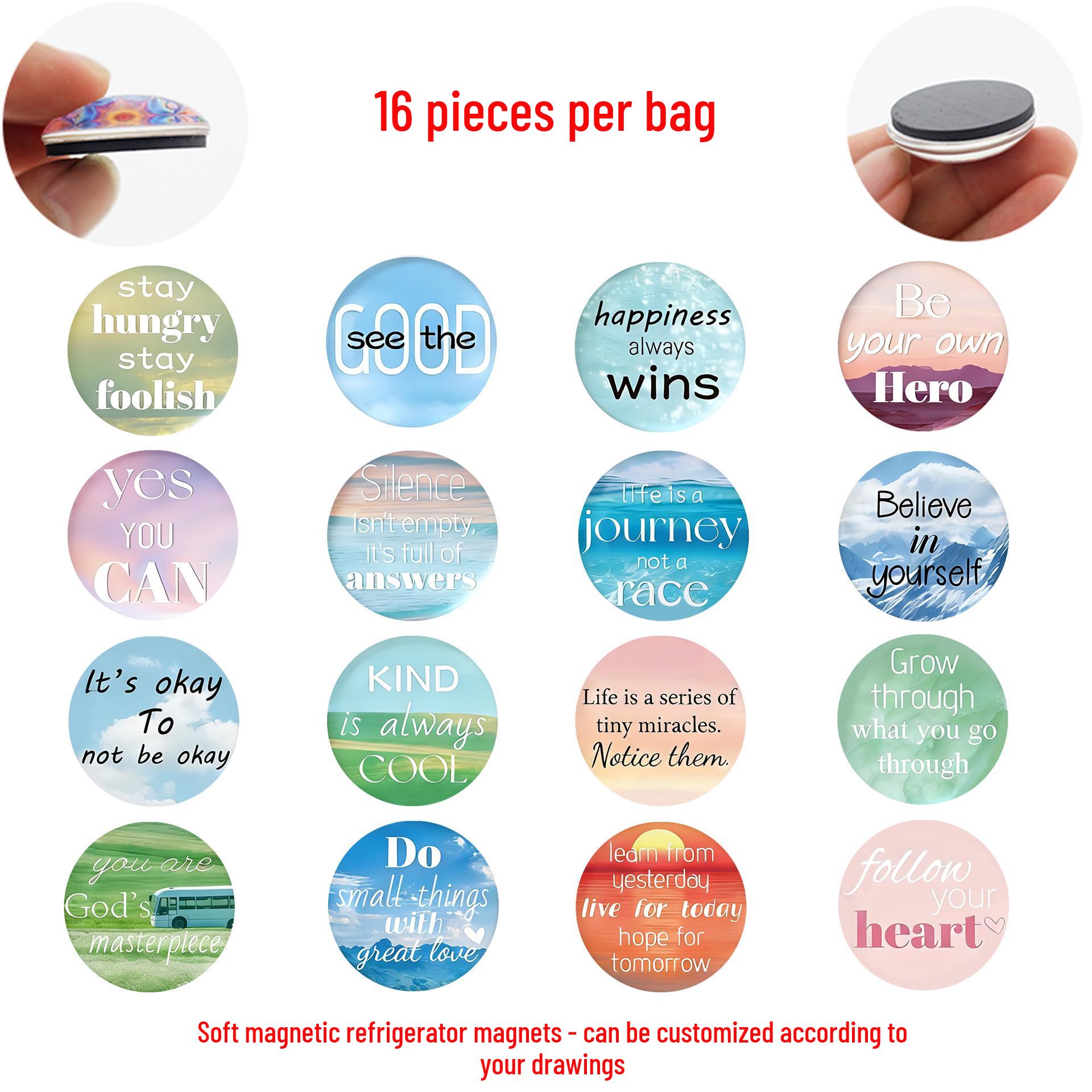 Creative Blue Sky Sunset Scenery Magnet: Inspirational English Letter Glass Sticker for Refrigerators 25 mm Refrigerator Magnet Set of 16
Creative Blue Sky Sunset Scenery Magnet: Inspirational English Letter Glass Sticker for Refrigerators 25 mm Refrigerator Magnet Set of 16