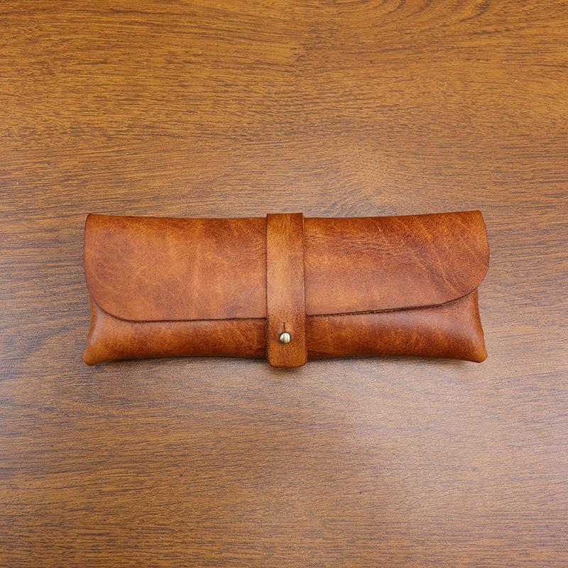 Korean Style Vintage Vegetable Tanned Leather Long Wallet Pencil Case Large Capacity Multi-Purpose Stationery Eyeglass Holder світло-коричневого кольору
Korean Style Vintage Vegetable Tanned Leather Long Wallet Pencil Case Large Capacity Multi-Purpose Stationery Eyeglass Holder світло-коричневого кольору