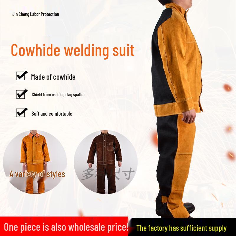 Fireproof Cowhide Welding Workwear for Welders and Maintenance Workers Medium*Yellow
Fireproof Cowhide Welding Workwear for Welders and Maintenance Workers Medium*Yellow