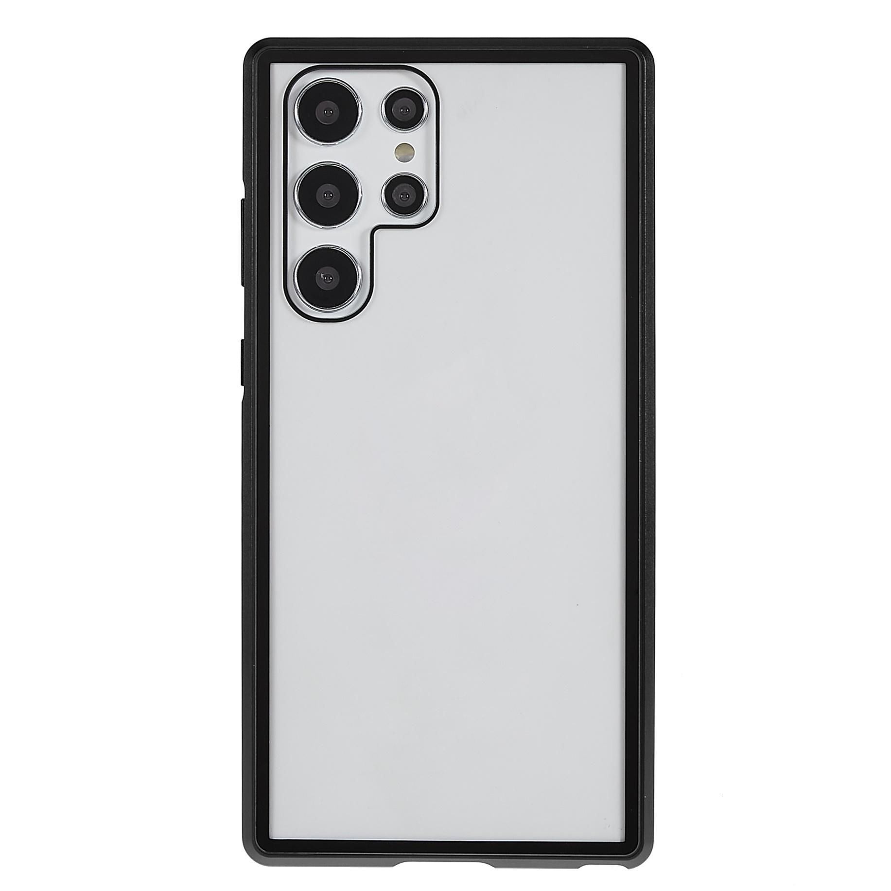 For Samsung Galaxy S22 Ultra 5G 360 Degree Well-protected Metal Bumper+Double-sided Tempered Glass Anti-scratch Magnetic Phone Cover Black
For Samsung Galaxy S22 Ultra 5G 360 Degree Well-protected Metal Bumper+Double-sided Tempered Glass Anti-scratch Magnetic Phone Cover Black