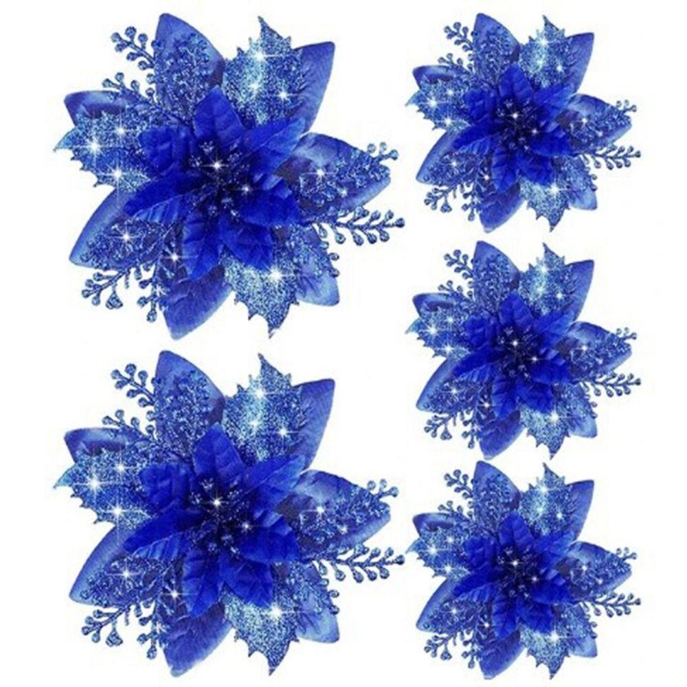 5Pcs/set Sparkling Artificial Christmas Flowers Fake Handmade Fake Flowers DIY Christmas Wreath Accessories Home королевский синий
5Pcs/set Sparkling Artificial Christmas Flowers Fake Handmade Fake Flowers DIY Christmas Wreath Accessories Home королевский синий