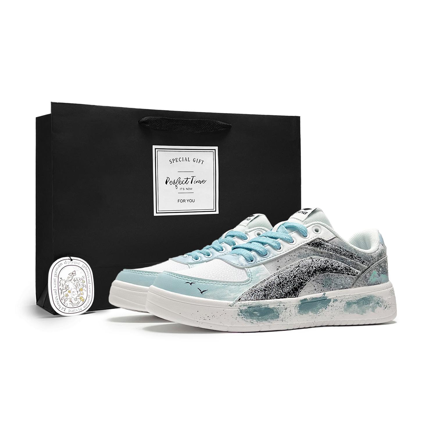 Li Ning Slip Resistant Abrasion Resistant Low top Skateboard Shoes Women s Blue White AGCT450-2(Team285-) 35
Li Ning Slip Resistant Abrasion Resistant Low top Skateboard Shoes Women s Blue White AGCT450-2(Team285-) 35