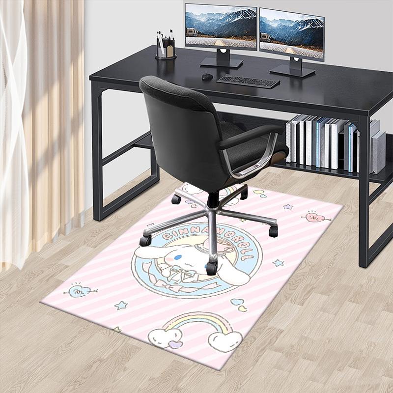 Cinnamoroll Anime Cartoon Design Chair Mat Non-Slip Carpet for Office Home Decoration Living Room Bedroom Game Room Dormitory Gift All Seasons.E047 60cm by 90cm
Cinnamoroll Anime Cartoon Design Chair Mat Non-Slip Carpet for Office Home Decoration Living Room Bedroom Game Room Dormitory Gift All Seasons.E047 60cm by 90cm