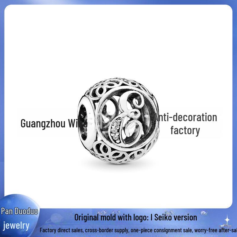 Подвеска из посеребренного бисера Panjia Dora: Серия из 26 английских букв
Подвеска из посеребренного бисера Panjia Dora: Серия из 26 английских букв