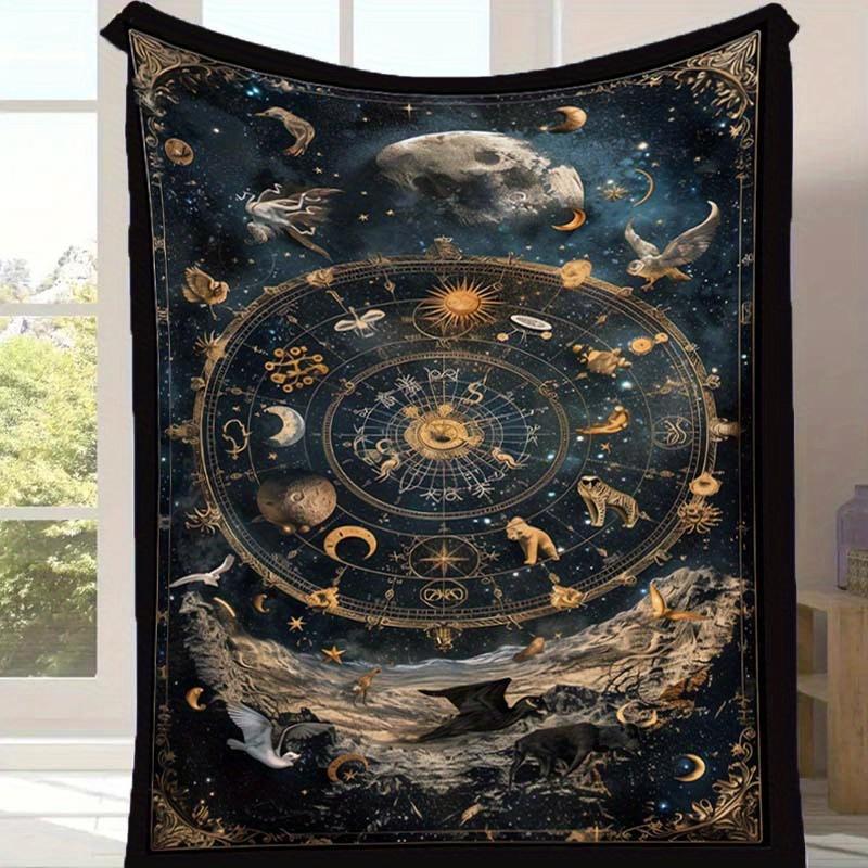 1pc Astrology Print Blanket, Soft Warm Throw Blanket Nap Blanket for Couch Sofa Office Bed Camping Travel, Multi-purpose Gift Blanket 130cmx150cm
1pc Astrology Print Blanket, Soft Warm Throw Blanket Nap Blanket for Couch Sofa Office Bed Camping Travel, Multi-purpose Gift Blanket 130cmx150cm