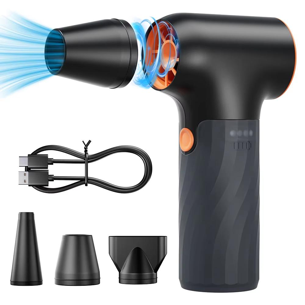 Compressed Air Duster 130000RPM Mini Electric High Speed Duct Fan 3 Adjustable Cordless Jet Turbo Blower for Home Car Clean Battery Powered
Compressed Air Duster 130000RPM Mini Electric High Speed Duct Fan 3 Adjustable Cordless Jet Turbo Blower for Home Car Clean Battery Powered