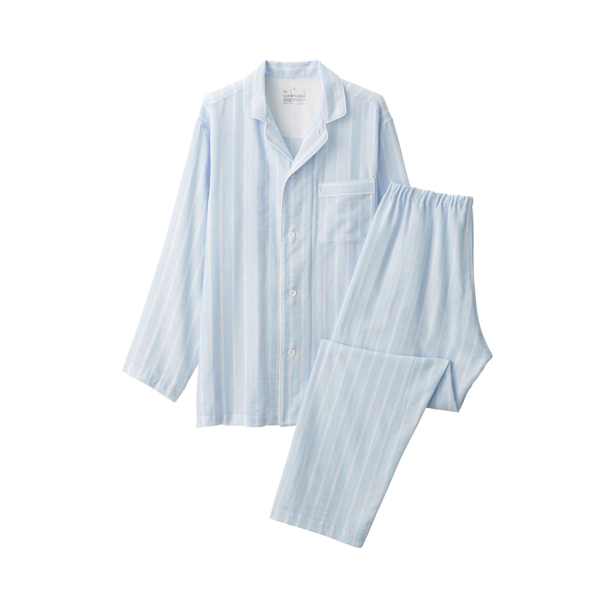 MUJI Double Gauze Long Sleeve Pajamas with No Side Seams FB0YDA5S Light Blue Stripe XL Men s Men s Men s
MUJI Double Gauze Long Sleeve Pajamas with No Side Seams FB0YDA5S Light Blue Stripe XL Men s Men s Men s