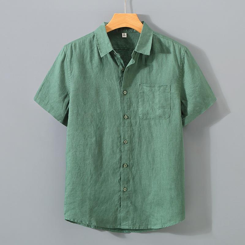 Shirt Men s Short-sleeved Summer Linen Clothes Chinese Style Retro Casual Thin Breathable Shirt XXXL зелений
Shirt Men s Short-sleeved Summer Linen Clothes Chinese Style Retro Casual Thin Breathable Shirt XXXL зелений