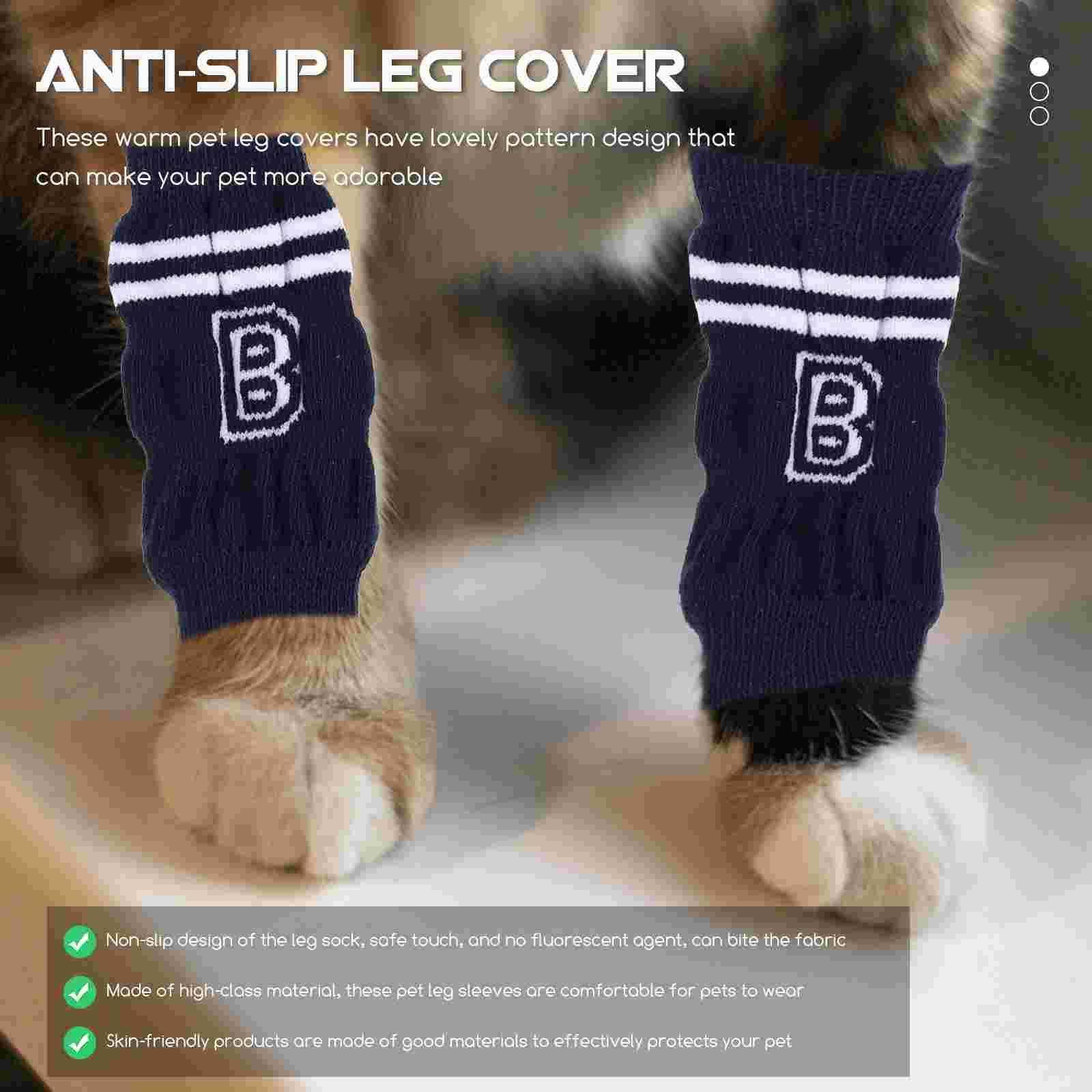 4Pcs Pet Joint Protective Cover Dog Leg Warmer Cat Long Socks for Decor 9.5X3.4X3.4CM
4Pcs Pet Joint Protective Cover Dog Leg Warmer Cat Long Socks for Decor 9.5X3.4X3.4CM