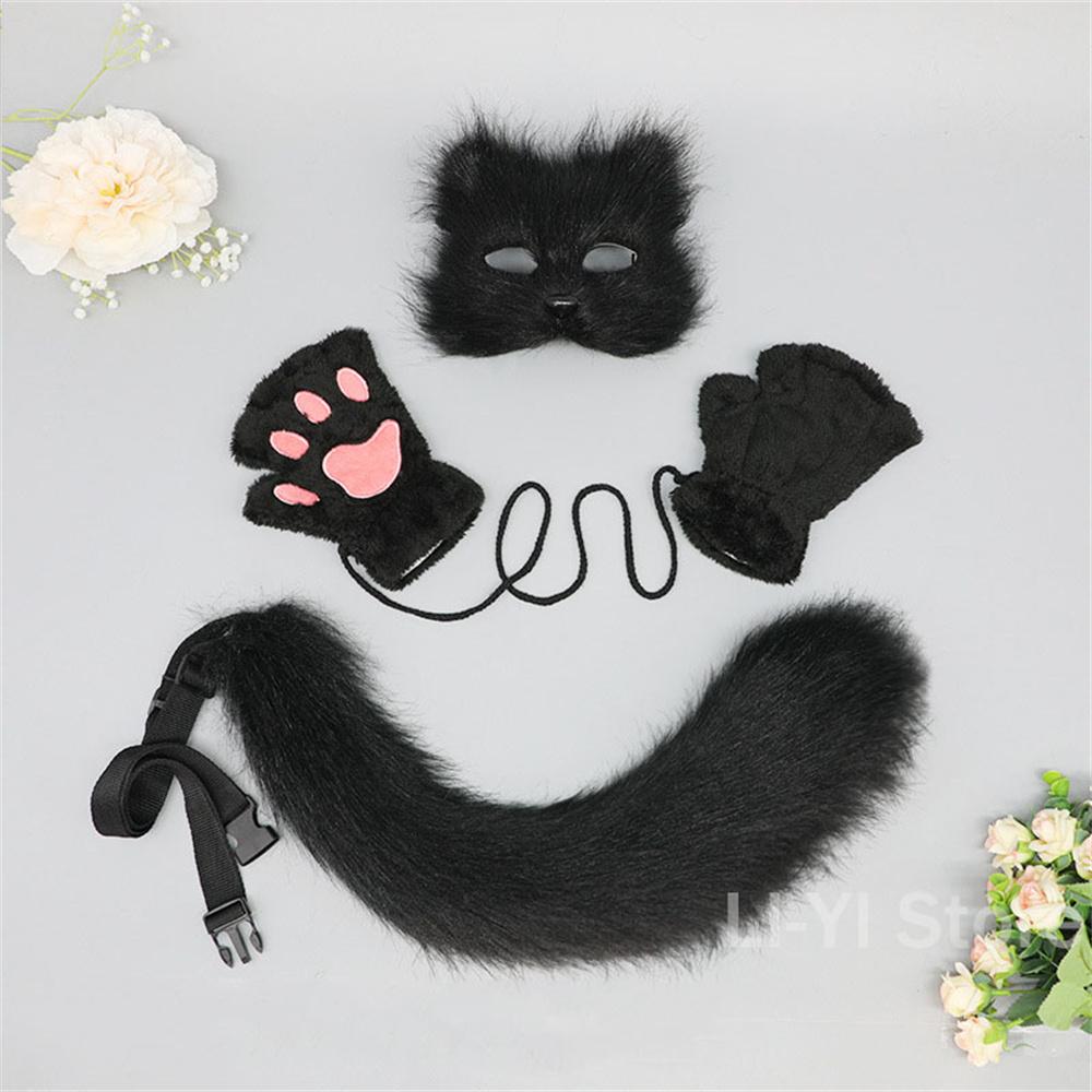 Cute Plush Fingerless Gloves Animal Faux Fur Fox Tail Mask Set Cosplay Accessories Plush Mask Fox Tail Gloves Cosplay Party 1 set
Cute Plush Fingerless Gloves Animal Faux Fur Fox Tail Mask Set Cosplay Accessories Plush Mask Fox Tail Gloves Cosplay Party 1 set