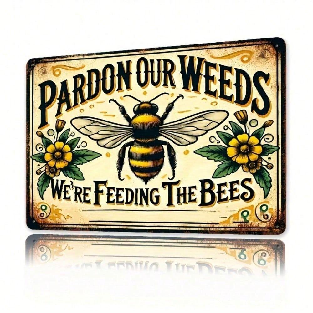 Vintage Metal Poster Bee Garden Humor Kitchen Wall Decor
Vintage Metal Poster Bee Garden Humor Kitchen Wall Decor