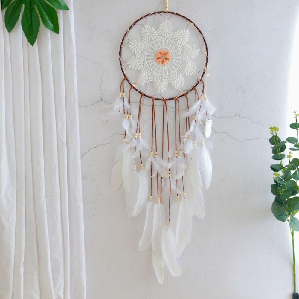 Creative Dream Catcher With String Lights Wind Chimes Wall Art Wall Hanging Pendant Home Without Light
Creative Dream Catcher With String Lights Wind Chimes Wall Art Wall Hanging Pendant Home Without Light