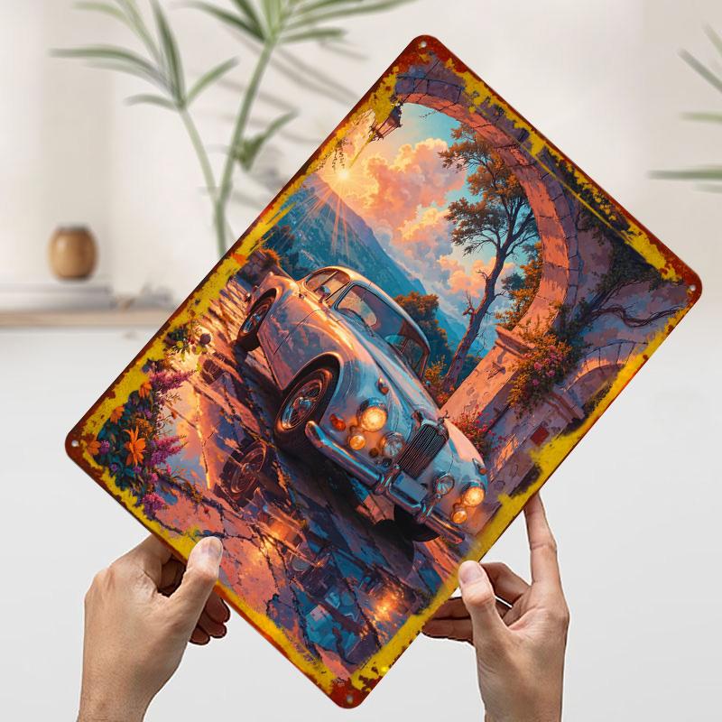 Classic Car Sunset Tinplate Poster Customized Wall Art Vintage Metal Signs Retro Tin Plaque for Aesthetic Room Decor Men Home 7.9x11.8In(20x30cm)
Classic Car Sunset Tinplate Poster Customized Wall Art Vintage Metal Signs Retro Tin Plaque for Aesthetic Room Decor Men Home 7.9x11.8In(20x30cm)