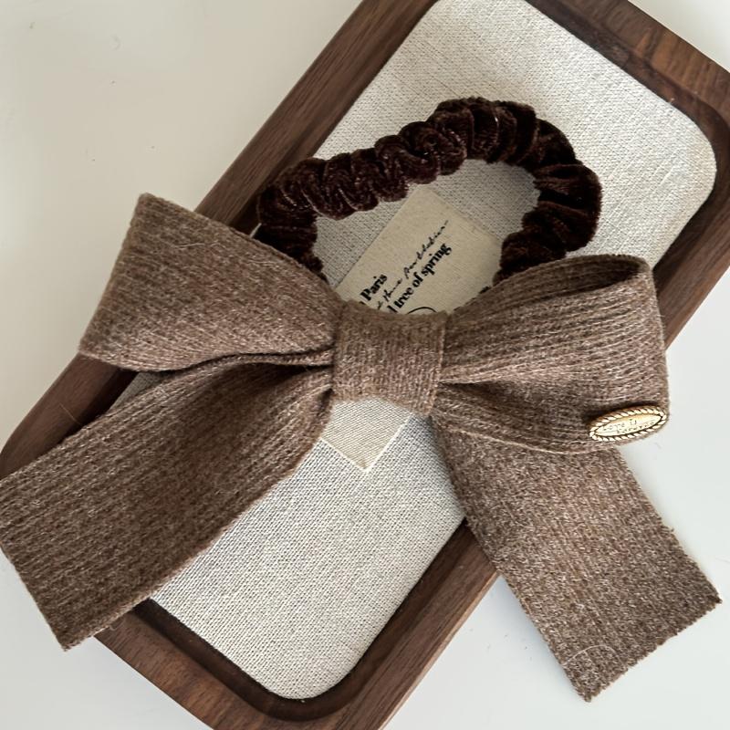 Elegant Knit Bow Hair Ties -Solid Color Jersey Hair Rings for Women, Minimalist Style, Perfect for Ponytails & Updos, Fashion Accessory
Elegant Knit Bow Hair Ties -Solid Color Jersey Hair Rings for Women, Minimalist Style, Perfect for Ponytails & Updos, Fashion Accessory