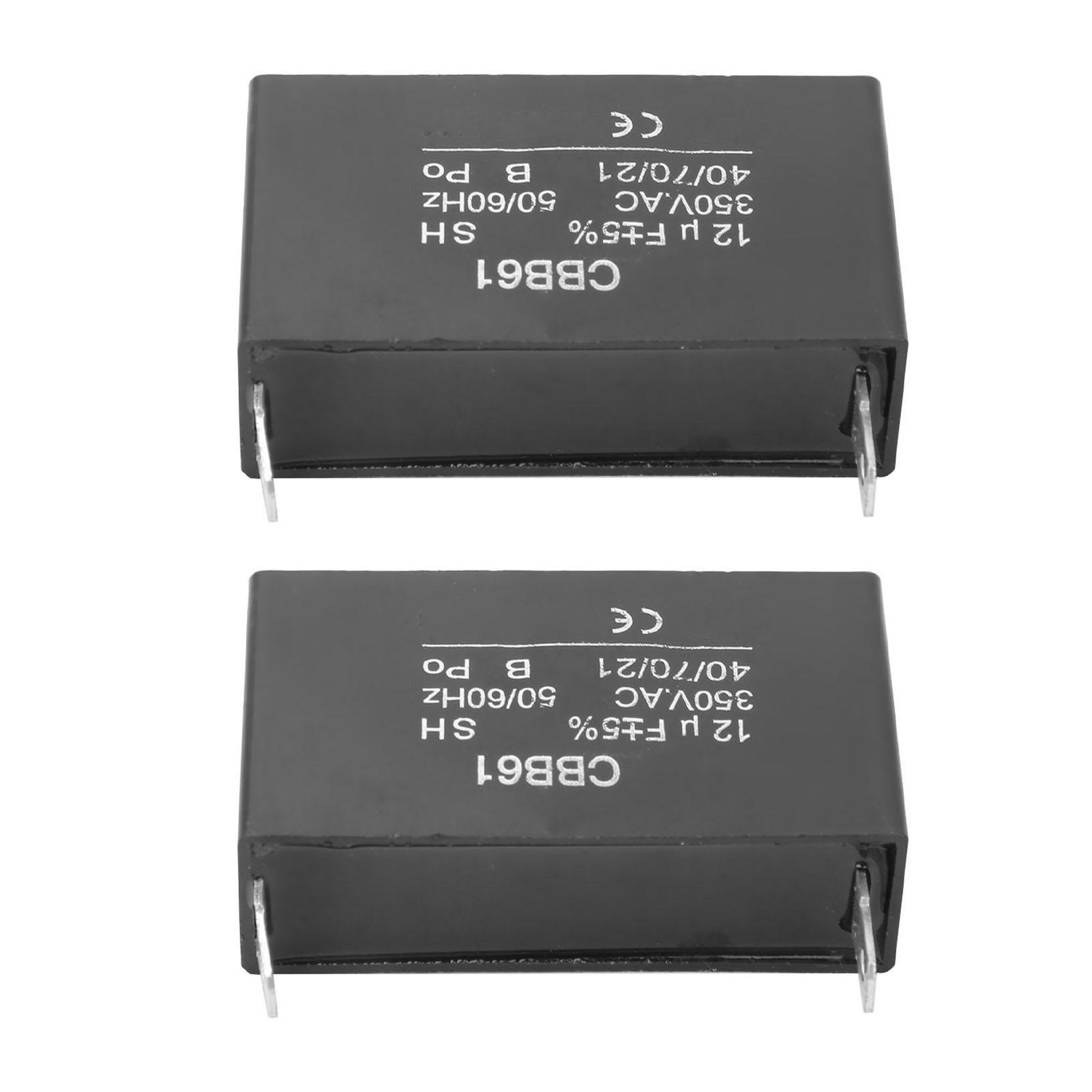 2Pcs Generator Capacitor Gasoline Starting 12UF Fan Motor AC Capacitor Plastic CBB61
2Pcs Generator Capacitor Gasoline Starting 12UF Fan Motor AC Capacitor Plastic CBB61
