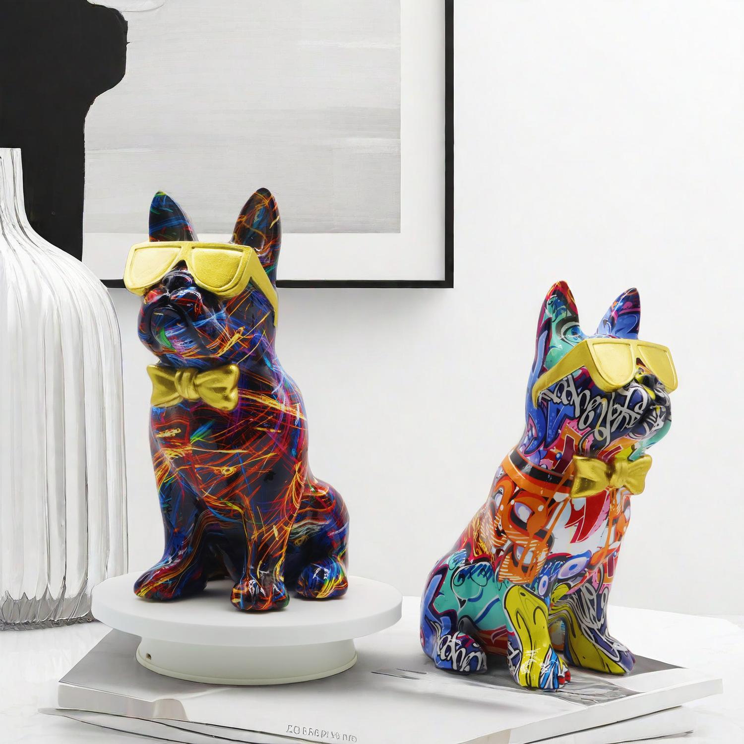 Transfer Glasses Dog Ornaments Home Entrance Office Desk Resin Craft Wine Cabinet Model Room Decoration
Transfer Glasses Dog Ornaments Home Entrance Office Desk Resin Craft Wine Cabinet Model Room Decoration