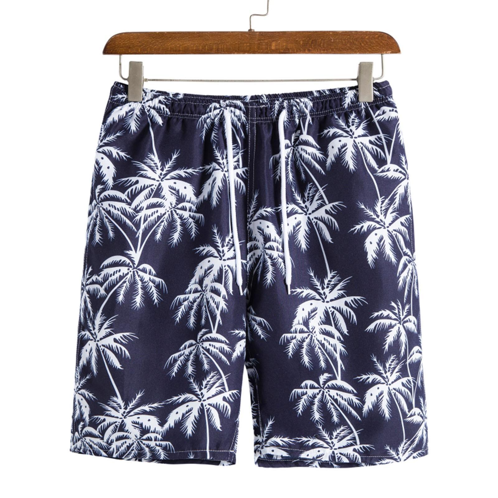 Мужские плавки, быстросохнущие шорты для пляжного серфинга, бега и плавания на шнурке XXXL тёмно-синий