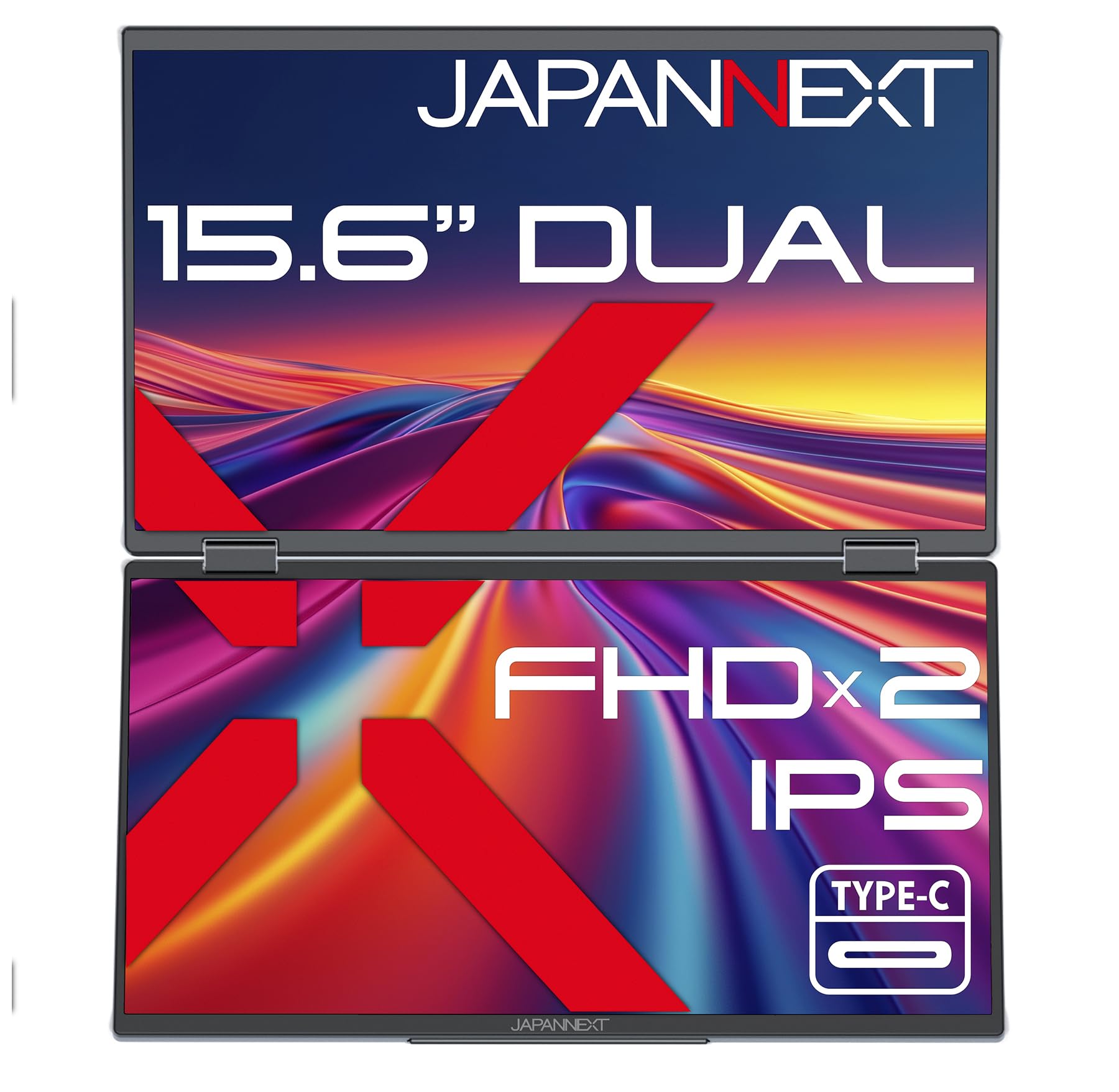 JAPANNEXT inch IPS panel x2 Full HD resolution Dual mobile monitor HDMI USB 3 screen expansion Mirroring Auto flip compatible Freestanding kickstand
JAPANNEXT inch IPS panel x2 Full HD resolution Dual mobile monitor HDMI USB 3 screen expansion Mirroring Auto flip compatible Freestanding kickstand