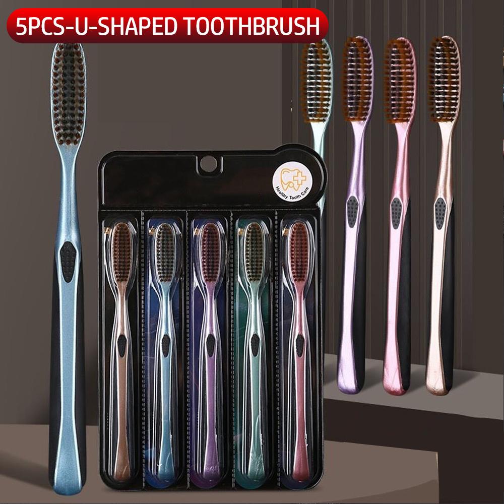 5-piece set - long handle big head soft bristled toothbrush, efficient cleaning, is an affordable and practical toothbrush
5-piece set - long handle big head soft bristled toothbrush, efficient cleaning, is an affordable and practical toothbrush