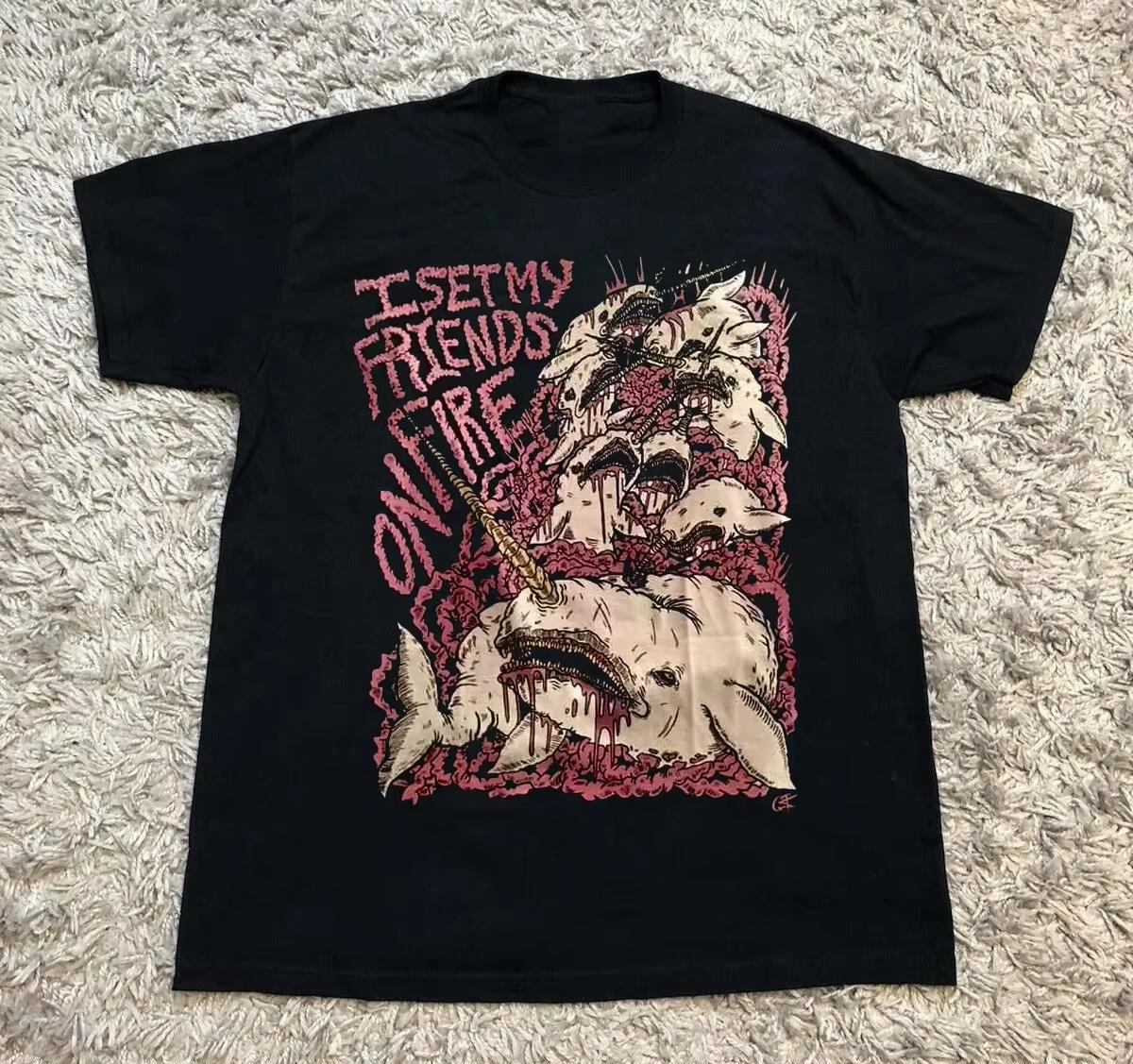 I Set My Friends On Fire Narwhals Unisexs TShirt 100Cotton Unisex ONeck Short Sleeve Oversized Y2k Fashion Popular Fans Gifts 4XL
I Set My Friends On Fire Narwhals Unisexs TShirt 100Cotton Unisex ONeck Short Sleeve Oversized Y2k Fashion Popular Fans Gifts 4XL