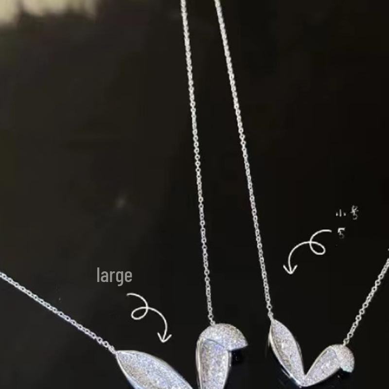 Lulu Tongzhu S925 Silver Playful Rabbit Ears Necklace Pendant for Women, 40+5cm, Fashionable Everyday Style. S925 Silver
Lulu Tongzhu S925 Silver Playful Rabbit Ears Necklace Pendant for Women, 40+5cm, Fashionable Everyday Style. S925 Silver