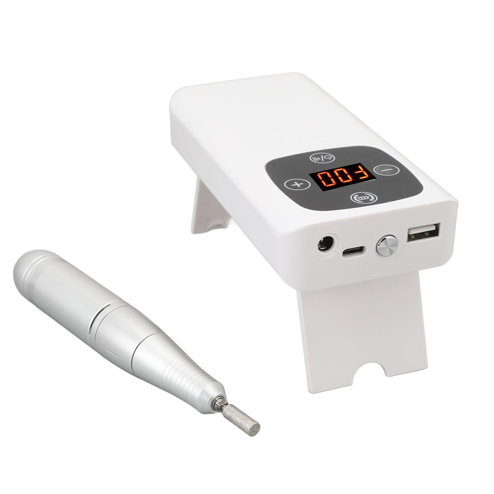 2 in 1 Rechargeable Nail Grinder Electric Nail Drill Machine 45000rpm Nail Polish Removal Machine with 9Pcs Lamp Beads For Manicure
2 in 1 Rechargeable Nail Grinder Electric Nail Drill Machine 45000rpm Nail Polish Removal Machine with 9Pcs Lamp Beads For Manicure