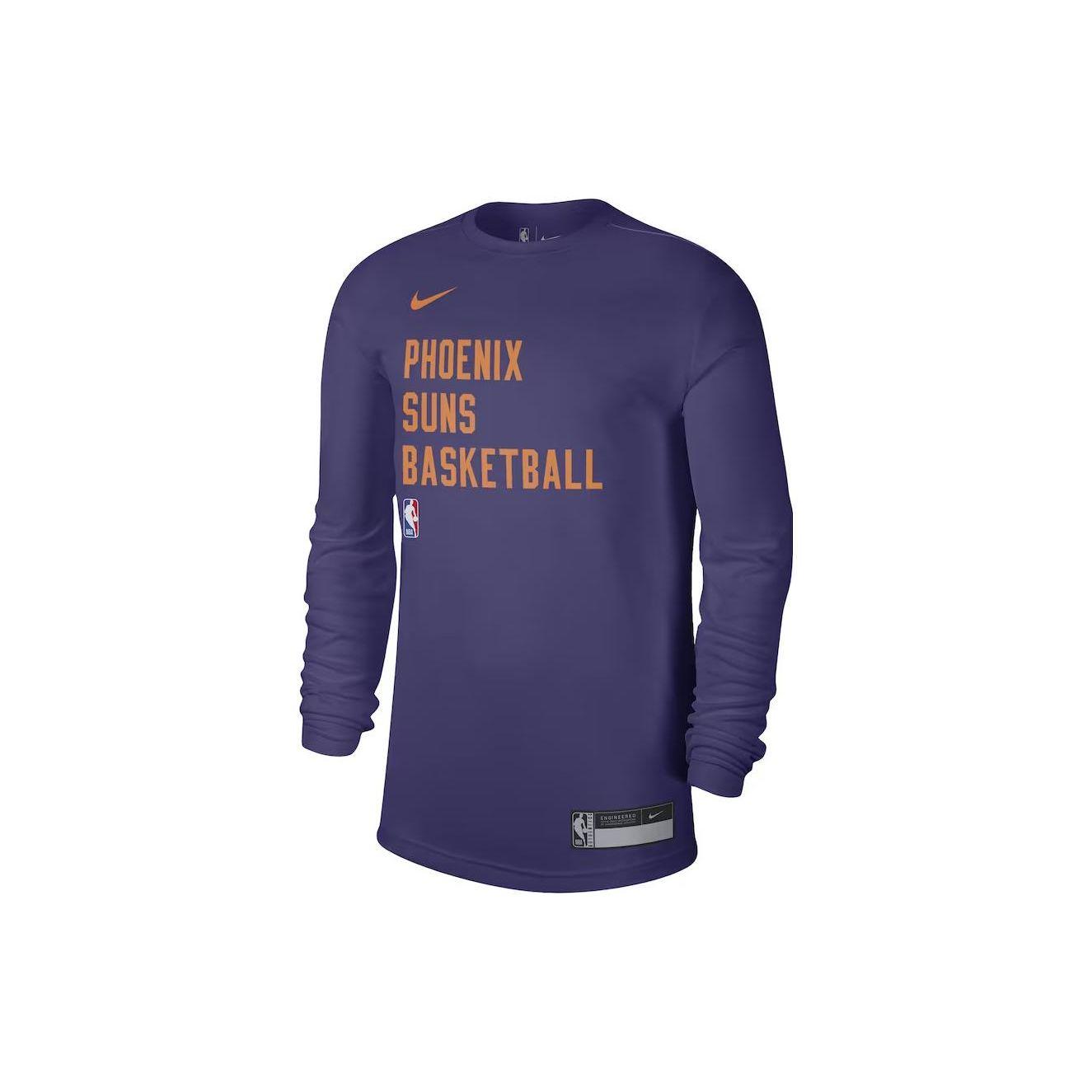 Nike Футболка мужская спортивная тренировочная Phoenix Suns с круглым вырезом и длинным рукавом, цвет фиолетовый FD9963-566 M
Nike Футболка мужская спортивная тренировочная Phoenix Suns с круглым вырезом и длинным рукавом, цвет фиолетовый FD9963-566 M