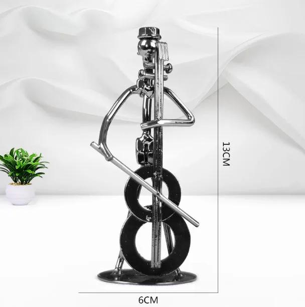 13cm Retro Iron Sculpture Band Instrument Musician Figure Doll Model Crafts Ornaments Home Decoration Accessories Gift
13cm Retro Iron Sculpture Band Instrument Musician Figure Doll Model Crafts Ornaments Home Decoration Accessories Gift
