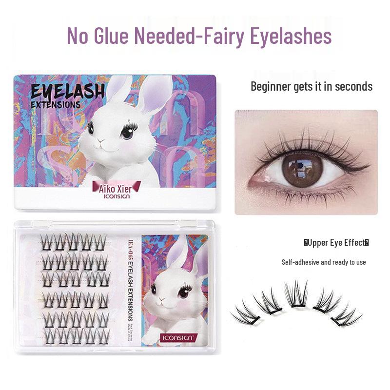 ICONSIGN Self-Adhesive Semi-Permanent Eyelashes - Lazy Sunflower Cluster, Glue-Free Natural Look
ICONSIGN Self-Adhesive Semi-Permanent Eyelashes - Lazy Sunflower Cluster, Glue-Free Natural Look