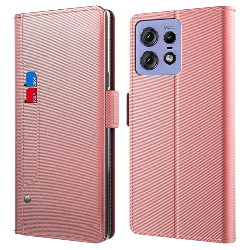 For Motorola Edge 50 Pro 5G Case Mirror Design PU Leather Cover with Card Holder Rose Gold
For Motorola Edge 50 Pro 5G Case Mirror Design PU Leather Cover with Card Holder Rose Gold