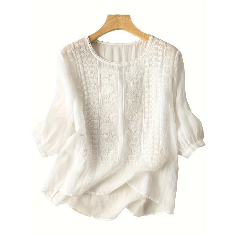 Women S Embroidered T-Shirt in Various Colors and Sizes 3XL білий
Women S Embroidered T-Shirt in Various Colors and Sizes 3XL білий