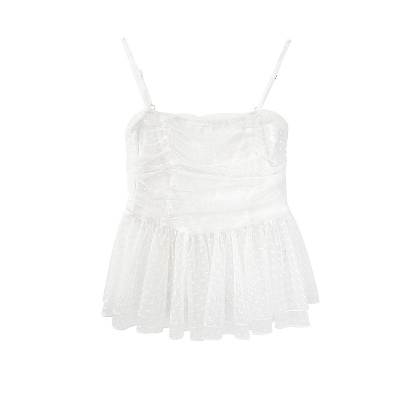 Летний топ-бюстье из сетки в горошек 2024: Дизайн без рукавов с высокой талией для женщин, стиль Pure Desire - S1017 Small белый
Летний топ-бюстье из сетки в горошек 2024: Дизайн без рукавов с высокой талией для женщин, стиль Pure Desire - S1017 Small белый