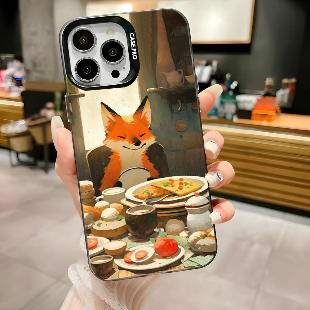 Cute Cartoon Animal Fox Phone Case For iPhone 16,15,14,13,12,11,Pro,Max,Plus,Mini,XS,SE Anti Fall Black Matte Hard Bumper iPhone15pro
Cute Cartoon Animal Fox Phone Case For iPhone 16,15,14,13,12,11,Pro,Max,Plus,Mini,XS,SE Anti Fall Black Matte Hard Bumper iPhone15pro