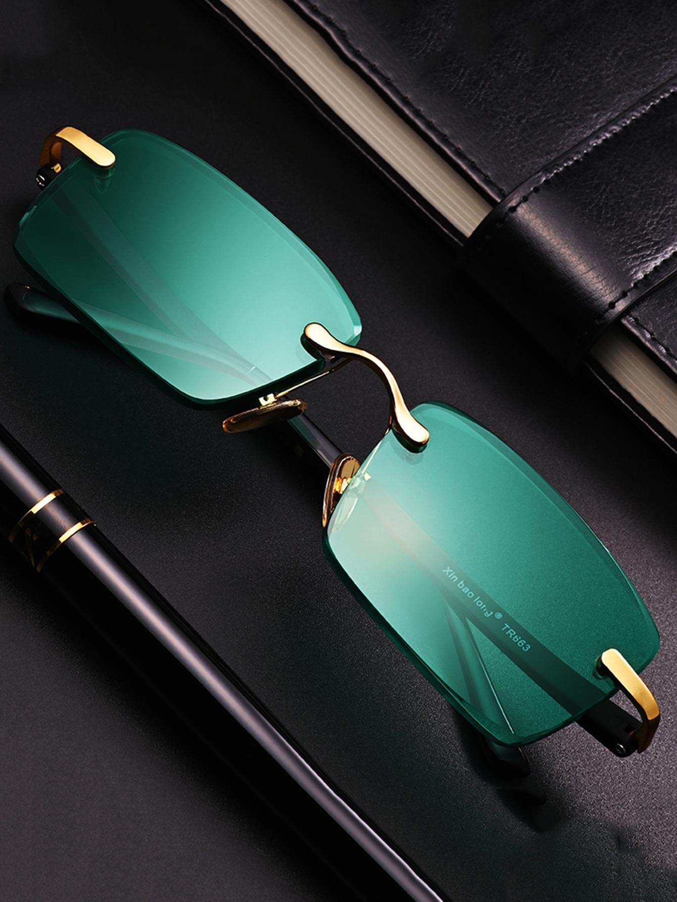 Rock Crystal Stone Green Sunglasses Women s High-end Eye Protection Sunglasses Advanced Sense Men s Rimless Glasses коричневий
Rock Crystal Stone Green Sunglasses Women s High-end Eye Protection Sunglasses Advanced Sense Men s Rimless Glasses коричневий