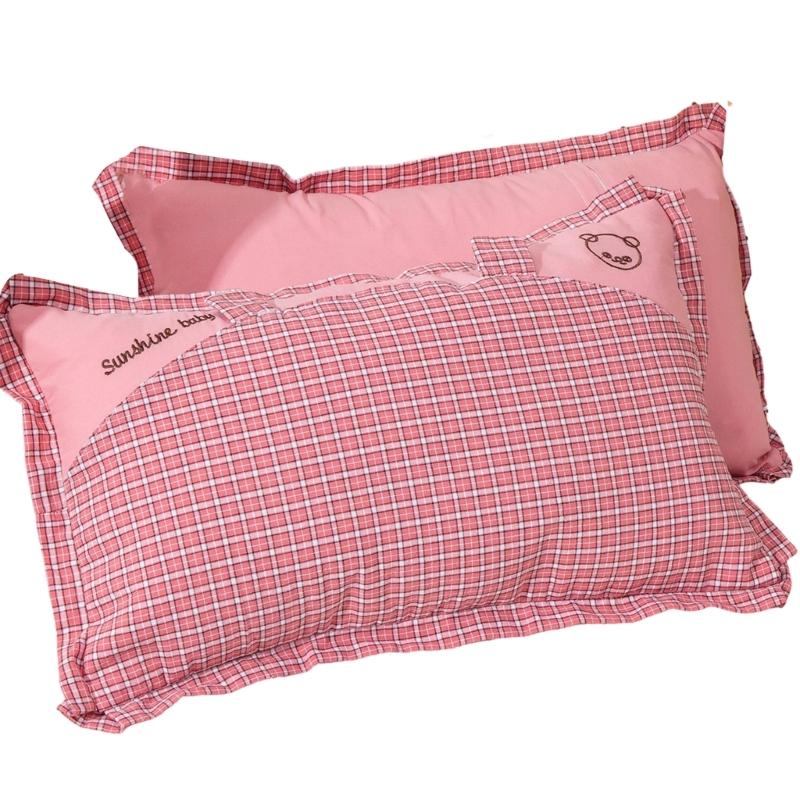 Breathable Washed Cotton Pillow Cover For Kids Bear Checkered Pattern Gentle Skin Friendly Bed Accessories розовый
Breathable Washed Cotton Pillow Cover For Kids Bear Checkered Pattern Gentle Skin Friendly Bed Accessories розовый