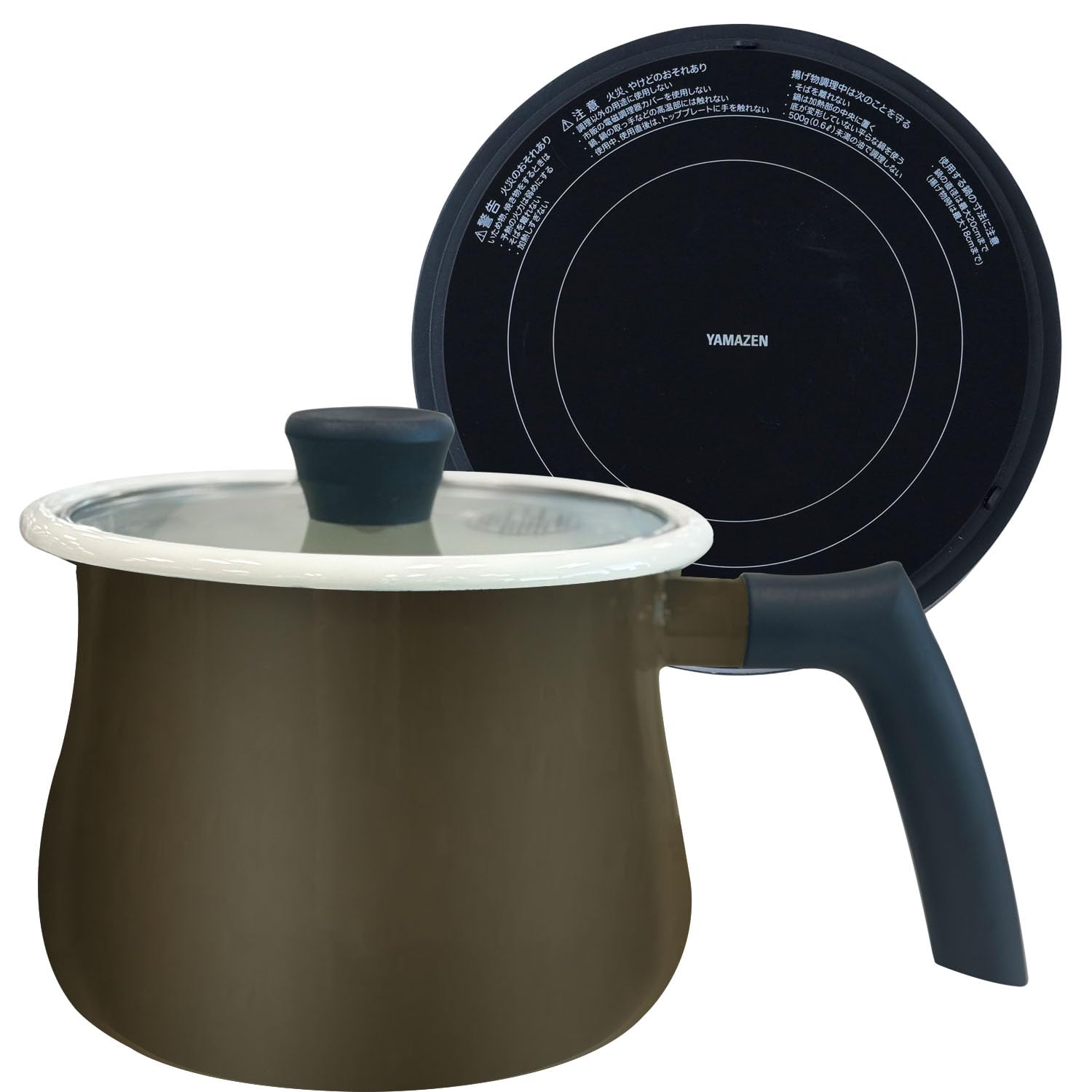 Yamazen IH Cooking with Olive for Single or Double Dwellers Pot, YECP-S100(OB), 1000W, Multi-Pot, 16cm, 2.1L Capacity, Tabletop, Compact,
Yamazen IH Cooking with Olive for Single or Double Dwellers Pot, YECP-S100(OB), 1000W, Multi-Pot, 16cm, 2.1L Capacity, Tabletop, Compact,