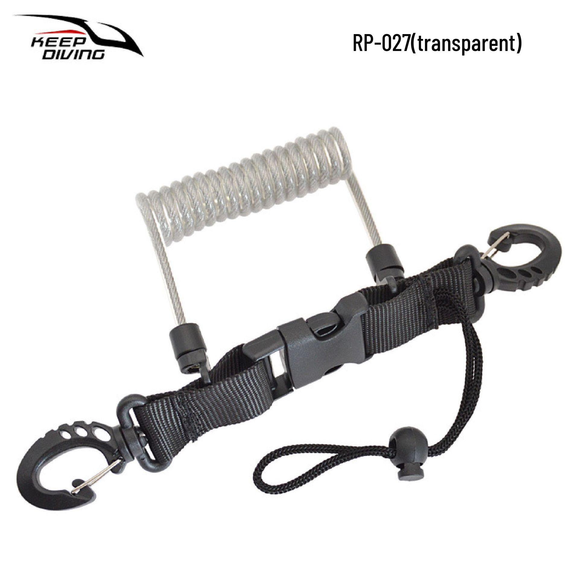 Страховочный шнур для дайвинг-камеры с втягивающимся механизмом, стальным тросом в оплетке из ТПУ и быстросъемными пряжками One Size
Страховочный шнур для дайвинг-камеры с втягивающимся механизмом, стальным тросом в оплетке из ТПУ и быстросъемными пряжками One Size