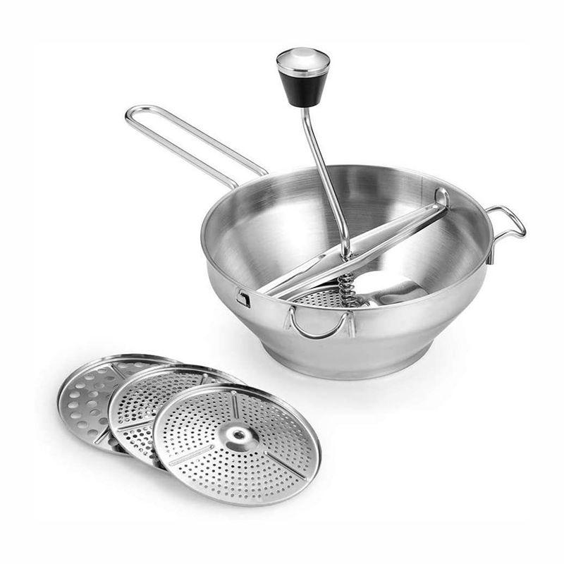 AEE2-Potato Masher Stainless Steel Vegetable Fruits Puree Pressing Tool Pumpkin Grinder Food Mashing Kitchen Accessories срібний
AEE2-Potato Masher Stainless Steel Vegetable Fruits Puree Pressing Tool Pumpkin Grinder Food Mashing Kitchen Accessories срібний