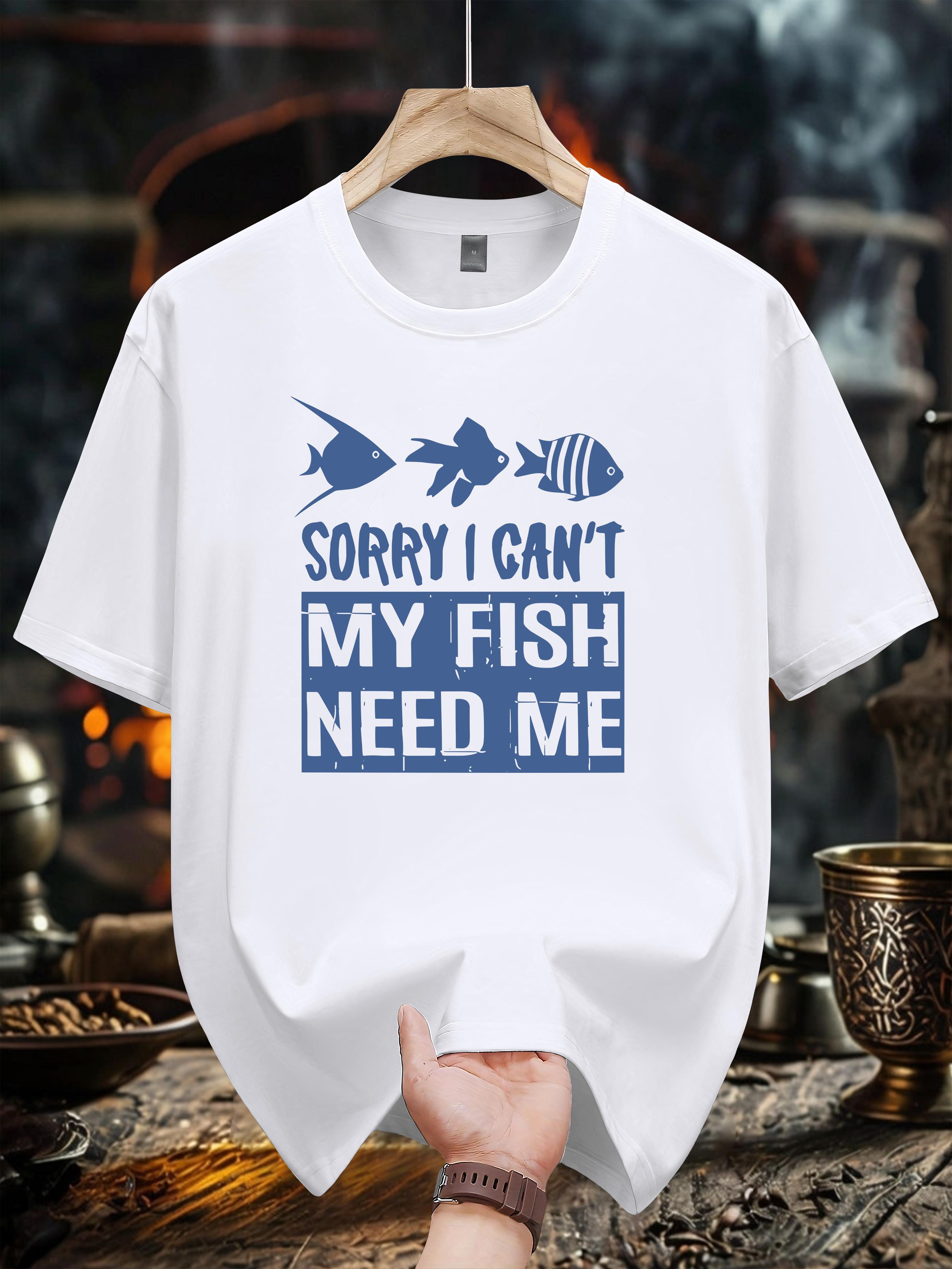 Niuwang Selection 200g 100% Cotton Short Sleeve T-shirt - Black Casual Graphic Tee with Sorry I Can t My Fish Need Me Slogan & Geometric Fish Design XXL
Niuwang Selection 200g 100% Cotton Short Sleeve T-shirt - Black Casual Graphic Tee with Sorry I Can t My Fish Need Me Slogan & Geometric Fish Design XXL