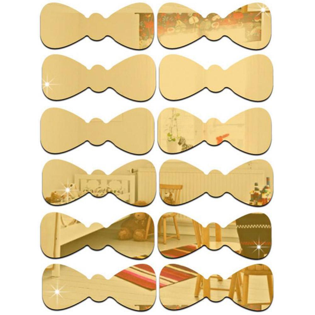 Acrylic Wall Decal Sticker Mirror Bow Tie DIY Art for Home Nursery Room Decoration(Gold)
Acrylic Wall Decal Sticker Mirror Bow Tie DIY Art for Home Nursery Room Decoration(Gold)
