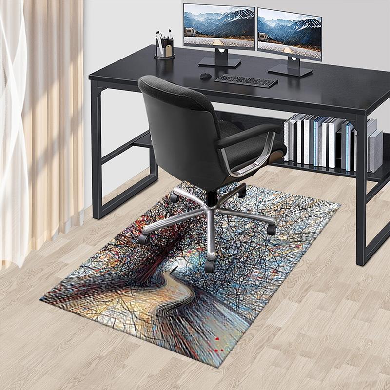 1pc Abstract Tree Design Chair Mat - Office Desk Rug with Black Silhouette, Suitable for Home Decor and Gaming Room, Non-Slip Carpet for Chairs, Festi 60cm by 90cm
1pc Abstract Tree Design Chair Mat - Office Desk Rug with Black Silhouette, Suitable for Home Decor and Gaming Room, Non-Slip Carpet for Chairs, Festi 60cm by 90cm